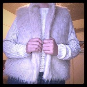 Faux fur vest
